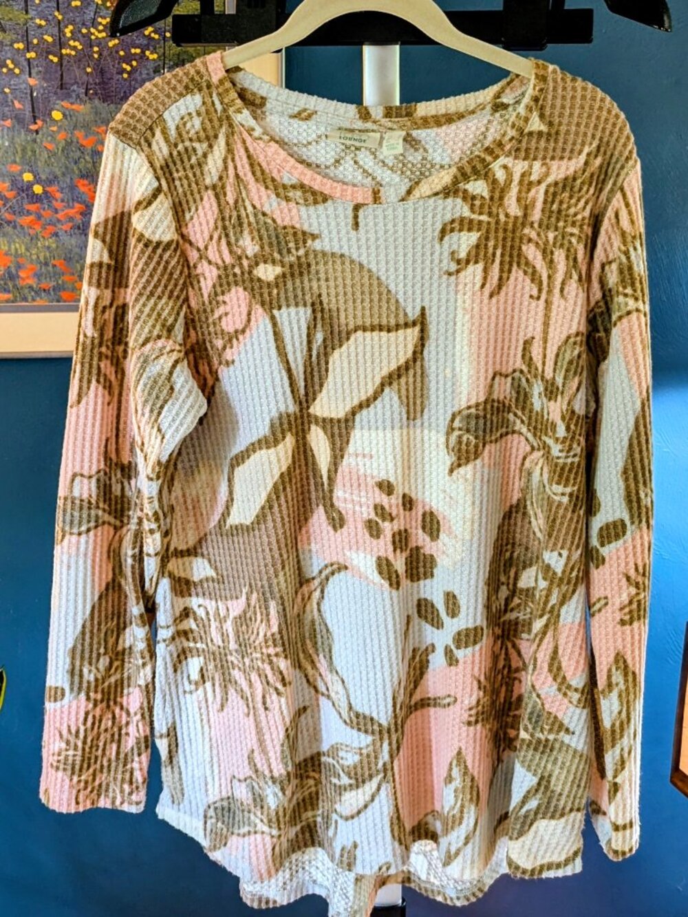 Logo Lounge by Lori Goldstein soft baby waffle top medium new!!